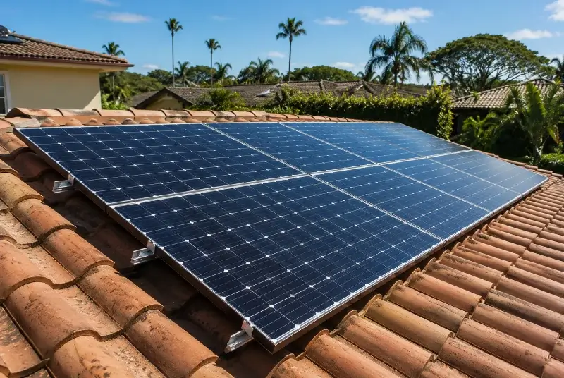 Installation de panneaux solaires au Bouchet-Mont-Charvin